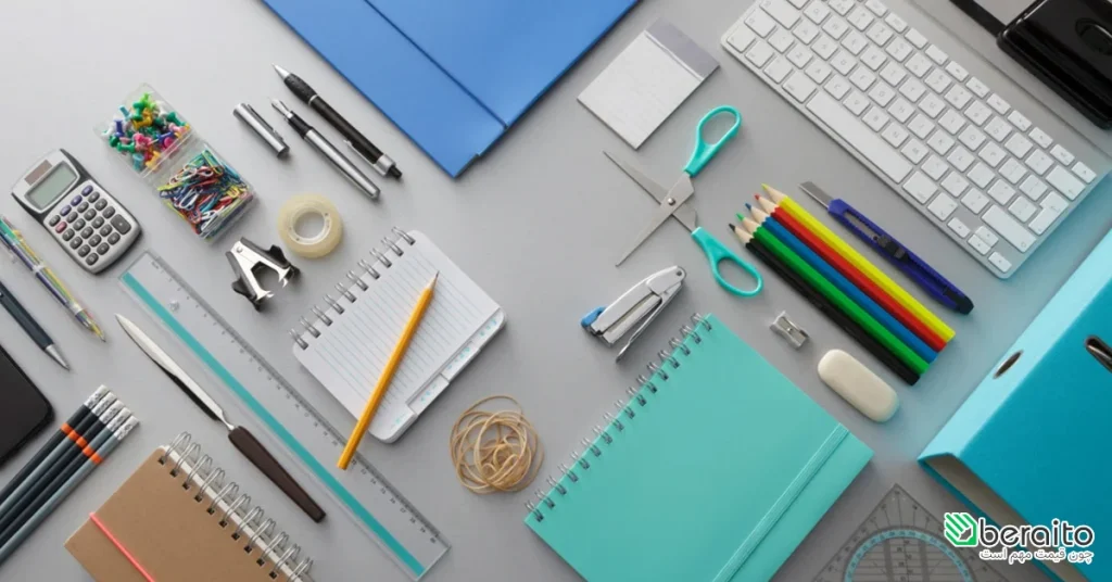 فهرست اصلی لوازم اداری برای میز کار