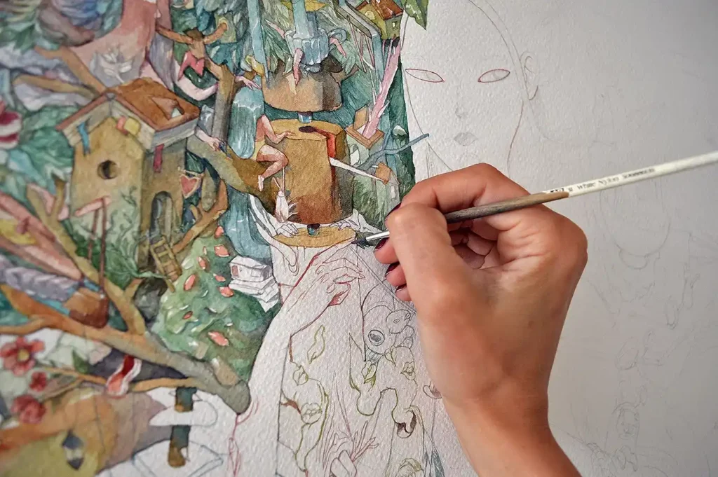 انواع کاغذ و کاغذ مخصوص نقاشی آبرنگ