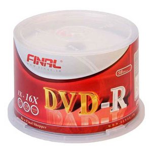 دی وی دی خام فینال باکس دار 50 عددی مدل Final DVD-R