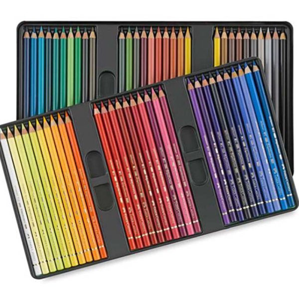 مداد رنگی فابر کاستل جعبه فلزی 60 رنگ پلی کروموس کد 23110060