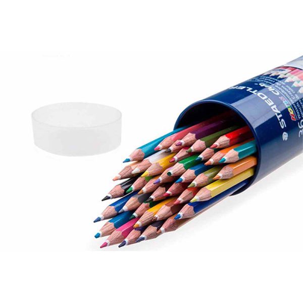 مداد رنگی استوانه ای 36 رنگ استدلر مدل نوریس کلاب کد 144NMD36