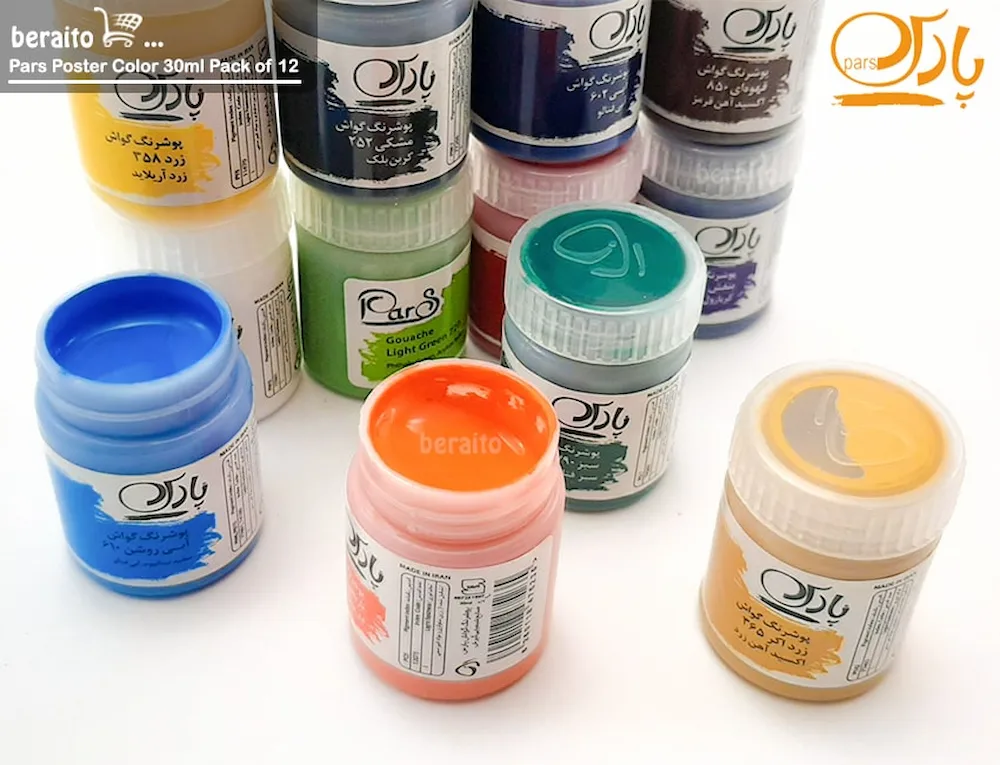 قیمت گواش پارس 12 رنگ