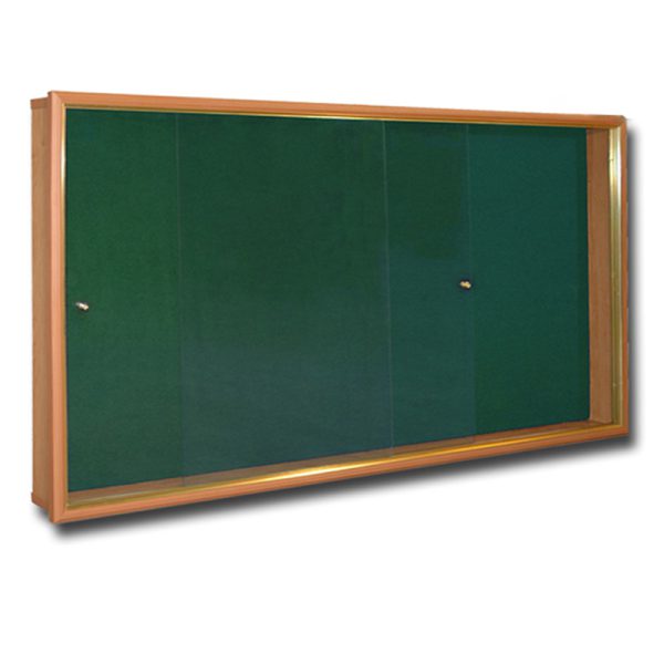 تابلو اعلانات قاب چوبی مهرگان مدل شیشه خور سایز 100 × 80 سانتی متر