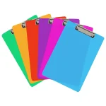 زیردستی طلقی A4 گیره مفتولی (رنگ جور شفاف)