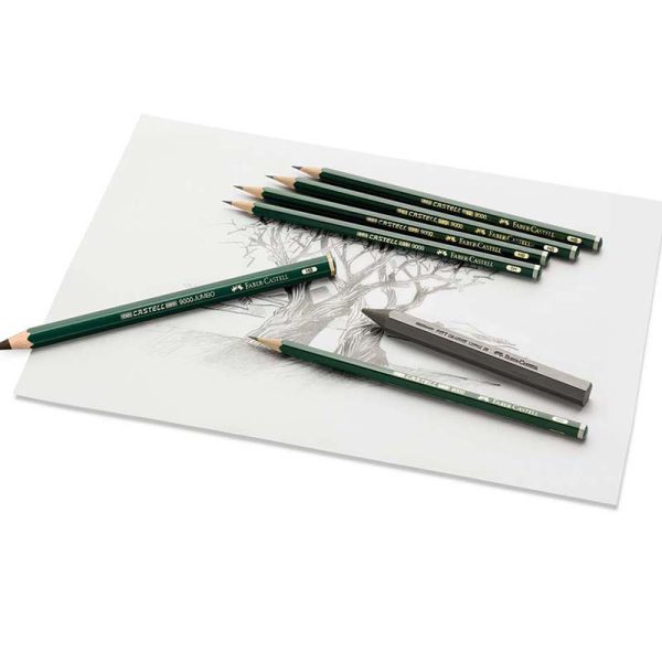 مداد طراحی فابر-کاستل مدل 9000 نوک F کد 23119010 بسته 12 عددی