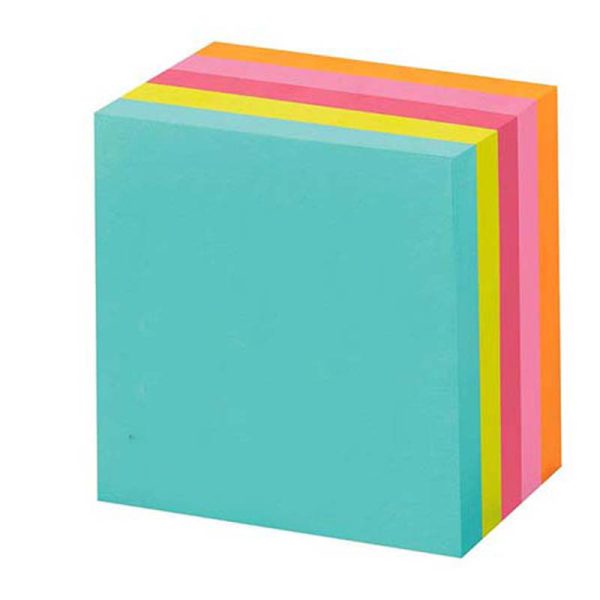 کاغذ یادداشت چسب دار رنگی 7.5 × 7.5 سانتی متر 400 برگی