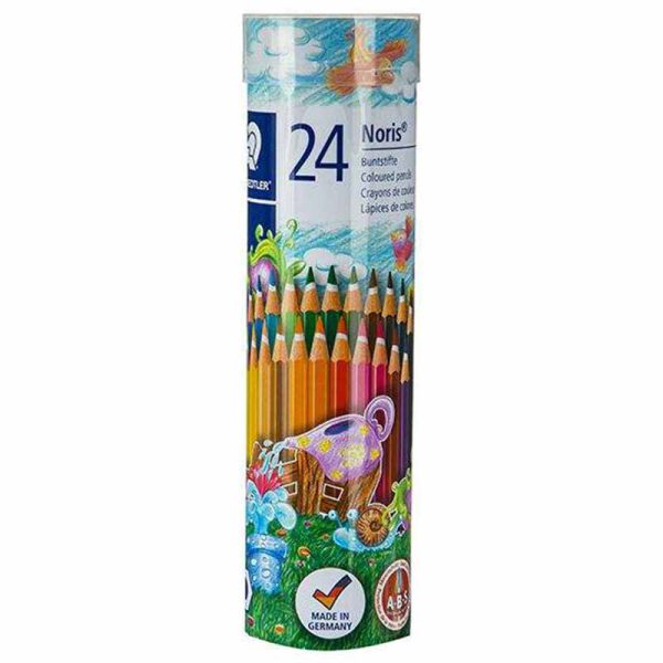 مداد رنگی 24 رنگ لوله ای استدلر مدل نوریس کلاب کد 144NMD24