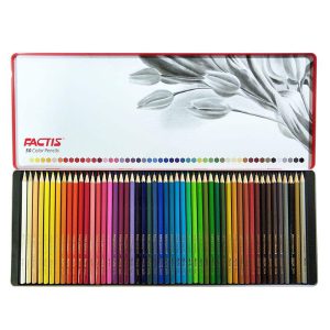 مداد رنگی 50 رنگ فکتیس جعبه فلزی