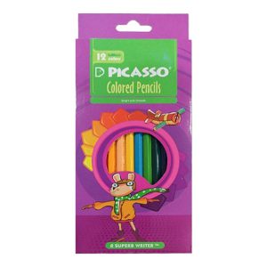 مداد رنگی پیکاسو 12 رنگ جعبه مقوایی