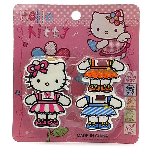 پاک کن فانتزی پازلی طرح Hello Kitty با لباس اضافه
