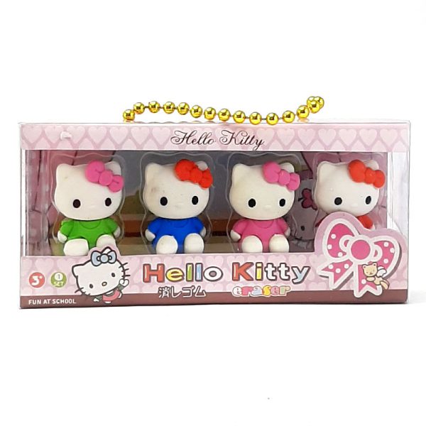 پاک کن فانتزی طرح Hello Kitty کیفی پک 4 عددی