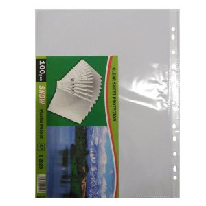 کاور کاغذ پلاستیکی A4 اسنو Snow بسته 100 عددی