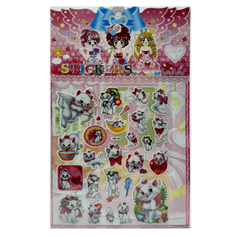 برچسب برجسته طرح گربه های اشرافی کد CBA-023