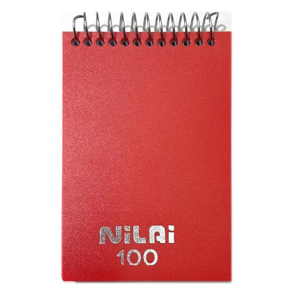 دفترچه یادداشت 100 برگ طلقی سیم از بالا سایز 9 × 12