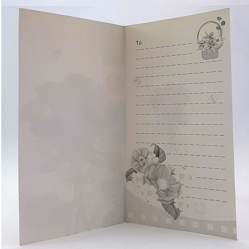 کارت پستال برجسته اکلیلی فانتزی طرح گل رز همراه با پاکت کد H22-07