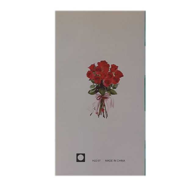 کارت پستال برجسته اکلیلی فانتزی طرح گل رز همراه با پاکت کد H22-07