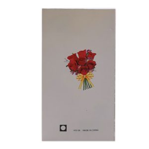 کارت پستال برجسته اکلیلی فانتزی طرح گل رز همراه با پاکت کد H22-04