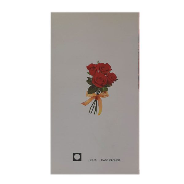 کارت پستال برجسته اکلیلی فانتزی طرح گل رز همراه با پاکت کد H22-05