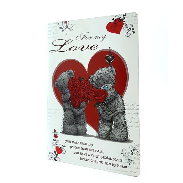 کارت پستال طرح قلب و خرس Sharin کد 11-12 همراه با پاکت