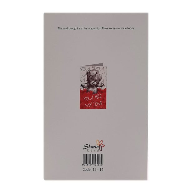 کارت پستال طرح خرس Sharin کد 14-12 همراه با پاکت