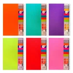 دفتر زبان 2 خط 100 برگ سیمی جلد طلقی طرح ساده