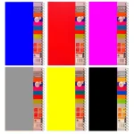 دفتر مشق 100 برگ سیمی جلد طلقی طرح ساده سایز A4