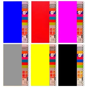 دفتر مشق 100 برگ سیمی جلد طلقی طرح ساده سایز A4