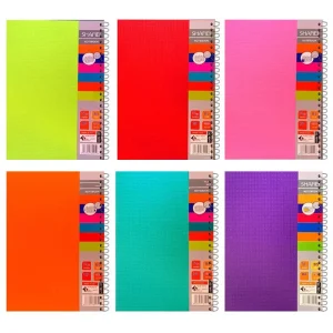 دفتر مشق 50 برگ سیمی جلد طلقی طرح ساده