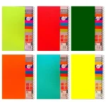 دفتر مشق 80 برگ سیمی جلد طلقی طرح ساده