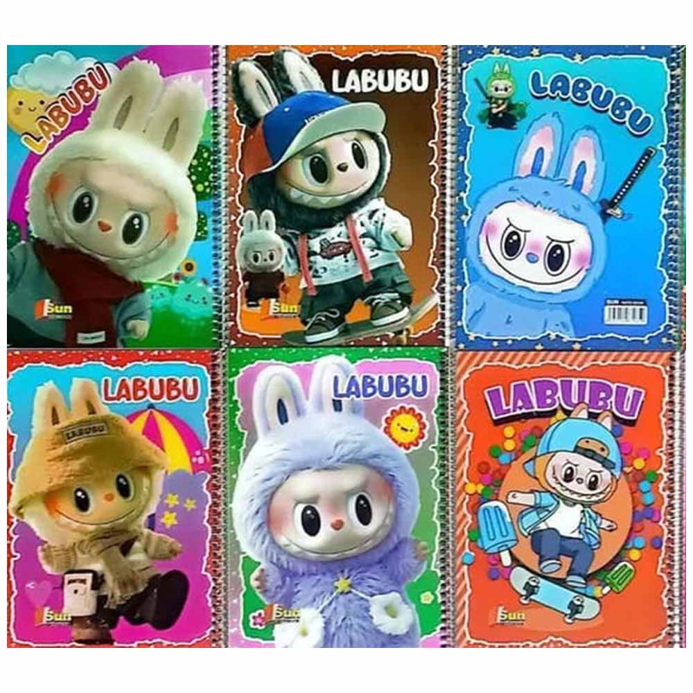 خرید دفتر نقاشی سیمی 60 برگ طلقی لبوبو برند نهال