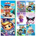 دفتر نقاشی دخترانه 50 برگ فانتزی سیمی طلقی سایز وزیری