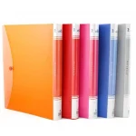 دفتر کلاسوری جلد طلقی جیب دار 100 برگ 26 سوراخ