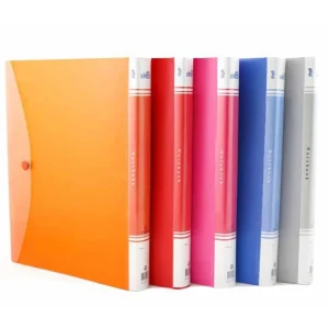 دفتر کلاسوری جلد طلقی جیب دار 100 برگ 26 سوراخ