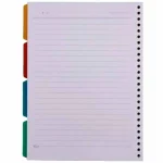 کاغذ یدک کلاسور 26 حلقه 100 برگ همراه با جدا کننده