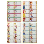 برچسب نام و نام خانوادگی روی کتاب طرح دخترانه