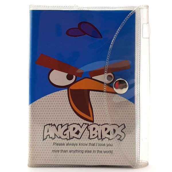 دفترچه یادداشت کیف دار کلیپس 80 برگ بدون سیم طرح Angry Birds