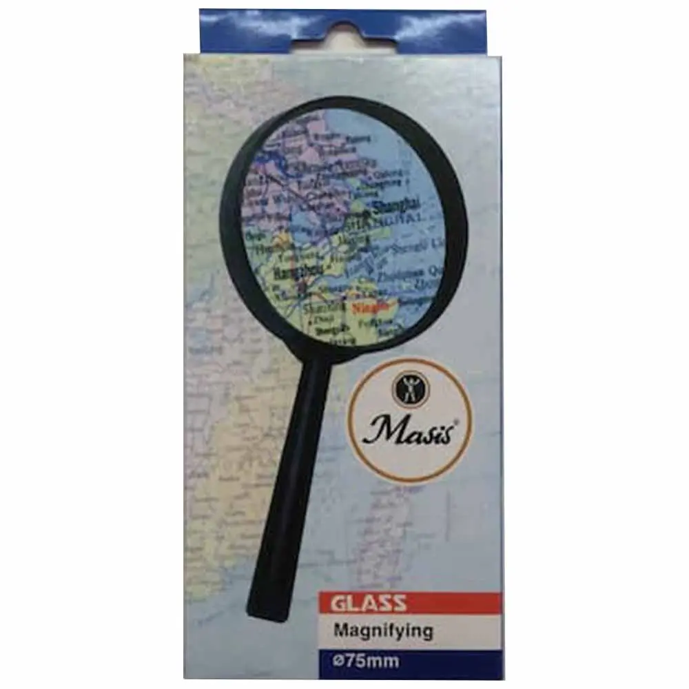 خرید ذره بین قوی دسته دار با قطر عدسی 75 میلی متر (اصلی)