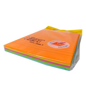 کاغذ یادداشت چسب دار استیک نوت رنگی سایز A6 بسته 100 برگی