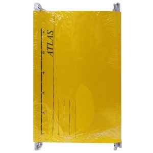 پوشه آویز مقوایی رنگ زرد بسته 10 عددی همراه با سیخ فلزی