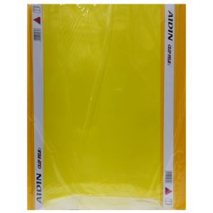 پوشه پلاستیکی A4 آیدین زرد بسته 50 عددی