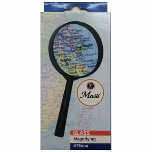 ذره بین با قطر عدسی 75 میلی متر اصلی (بزرگ نمایی 5 برابر)