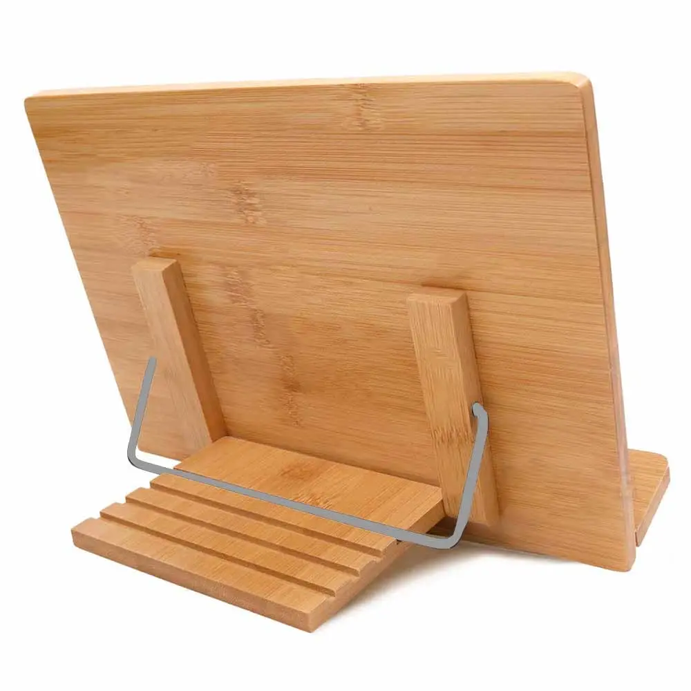 کتابیار چوبی مدل جهان نما با قابلیت تنظیم ارتفاع