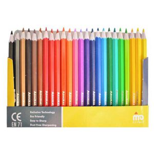 مداد رنگی 24 رنگ آدمیرال جعبه مقوایی مدل MDF