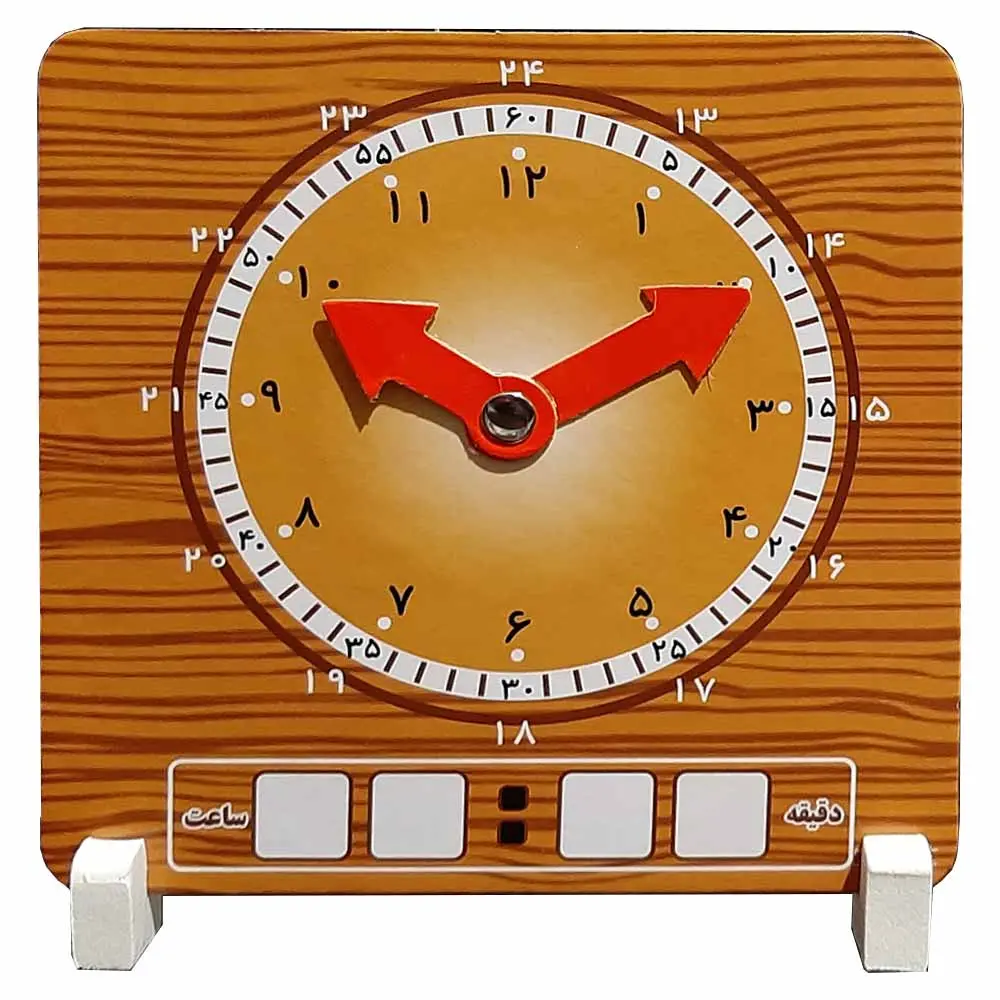 ساعت آموزشی مقوایی مدل وایت بردی