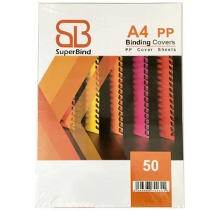 طلق صحافی ضخیم (450 میکرون) A4 مدل سوپربایند بسته 50 عددی