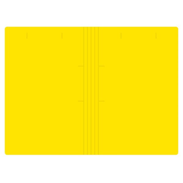 پوشه مقوایی خط دار زرد 280 گرمی بسته 100 عددی