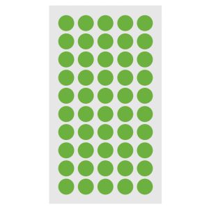 برچسب دایره ای سبز قطر 1 سانتی متر بسته 100 برگی