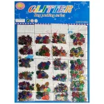 پولک تزیینی (ماه، ستاره، قلب، گل) بسته 24 عددی