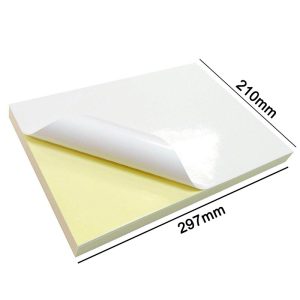 کاغذ پشت چسب دار براق سایز A4 بسته 100 عددی درجه یک