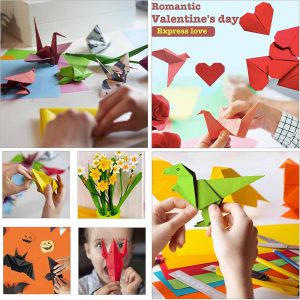 کاغذ اوریگامی دو رو رنگی بسته 50 برگی